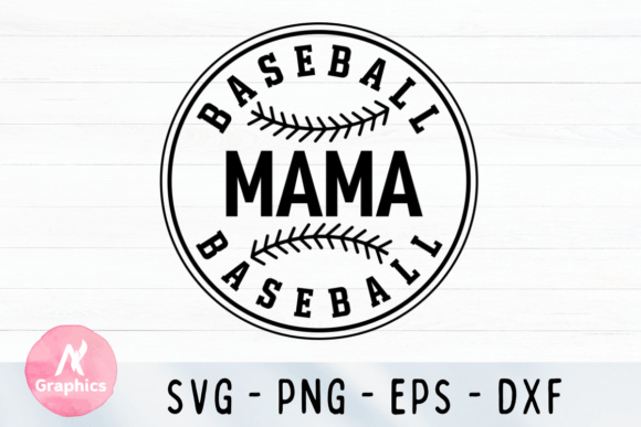 Baseball Mama and Baseball Family SVG Design for Creative Projects