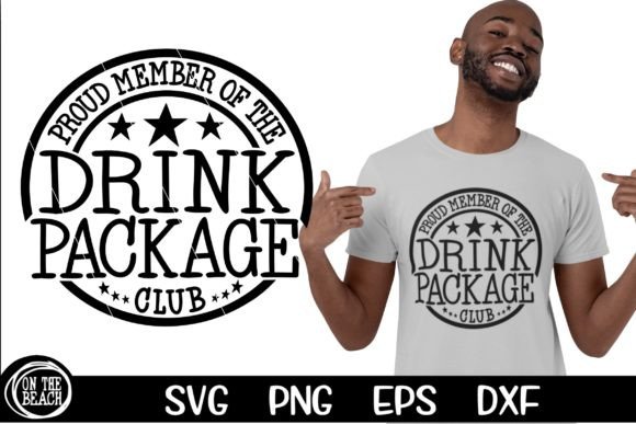 Cruise Celebration: Drink Package SVG Proud Member Design