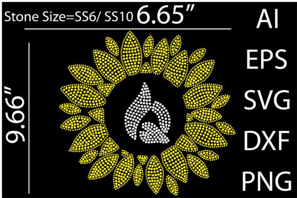 Elevate Your Projects with Printable Sunflower Rhinestone Templates