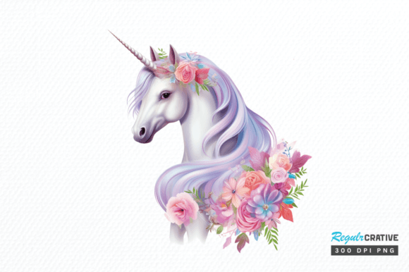 Enchanting Fairy Unicorn Sublimation Clipart Png Designs