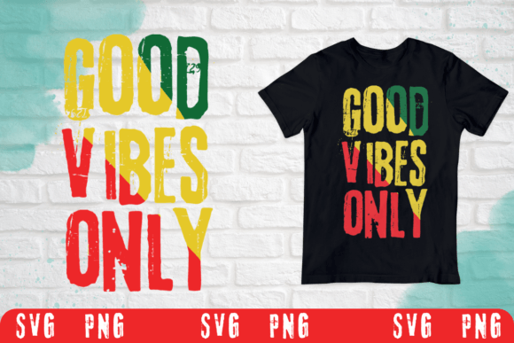 Good Vibes Only Rasta Reggae Jamaican Design
