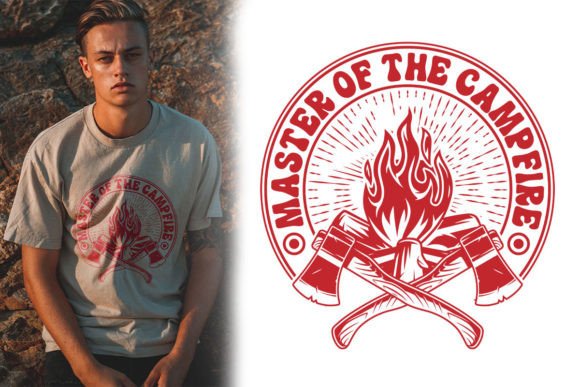 Master of the Campfire: A Vintage Design Asset for Authentic Branding